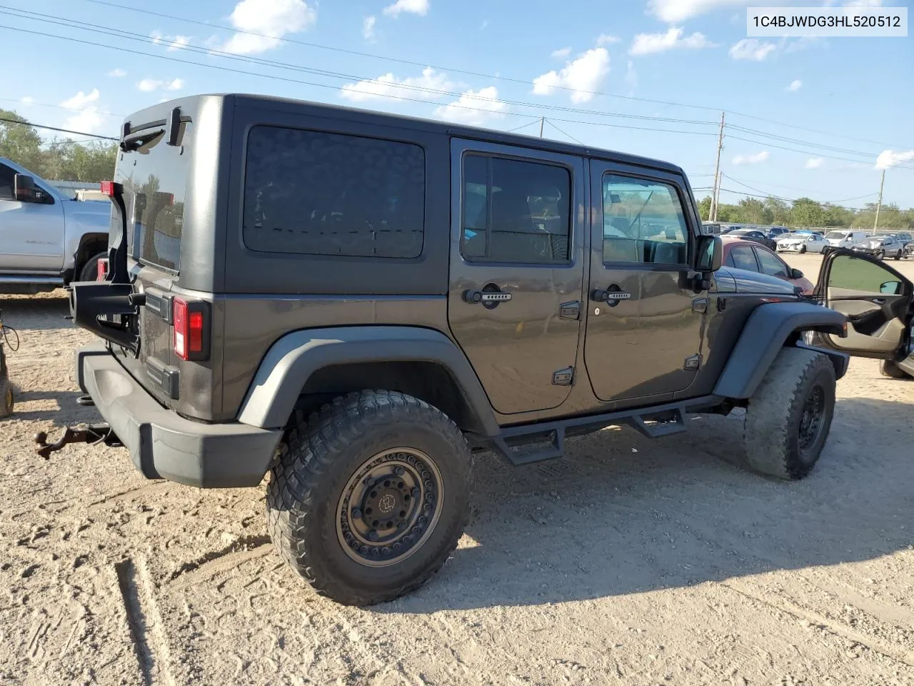 2017 Jeep Wrangler Unlimited Sport VIN: 1C4BJWDG3HL520512 Lot: 71503324