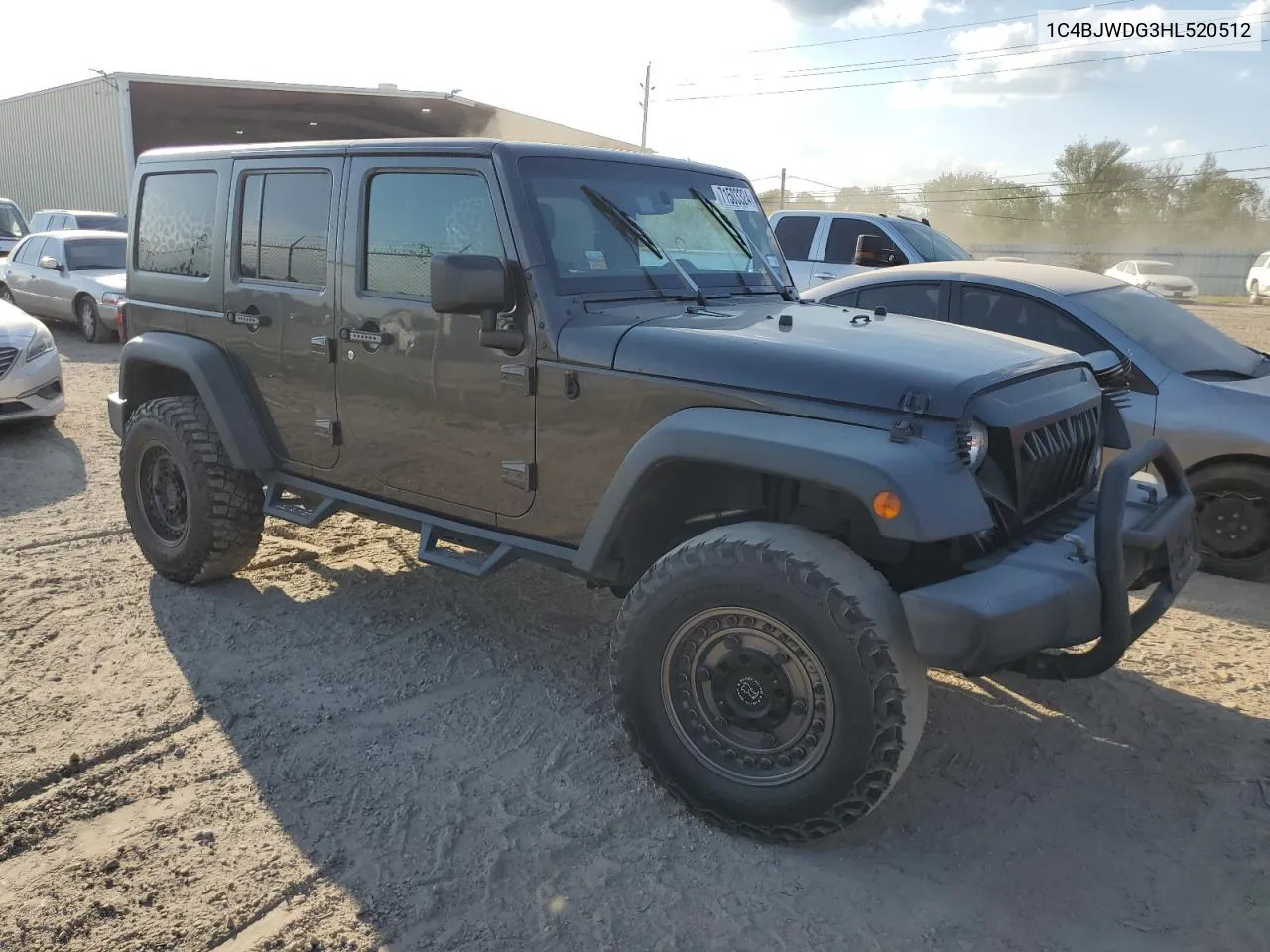 2017 Jeep Wrangler Unlimited Sport VIN: 1C4BJWDG3HL520512 Lot: 71503324