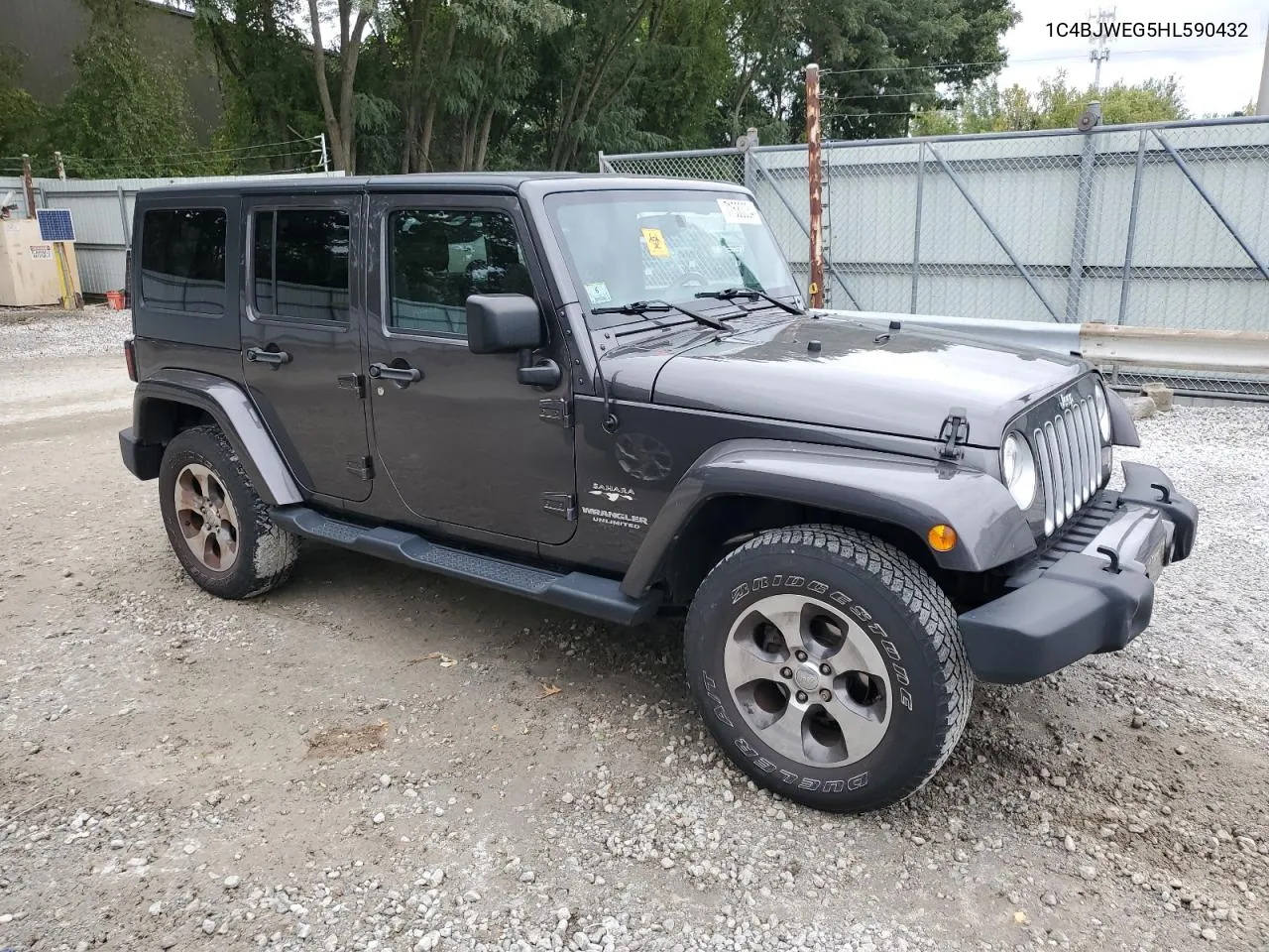 2017 Jeep Wrangler Unlimited Sahara VIN: 1C4BJWEG5HL590432 Lot: 71530034