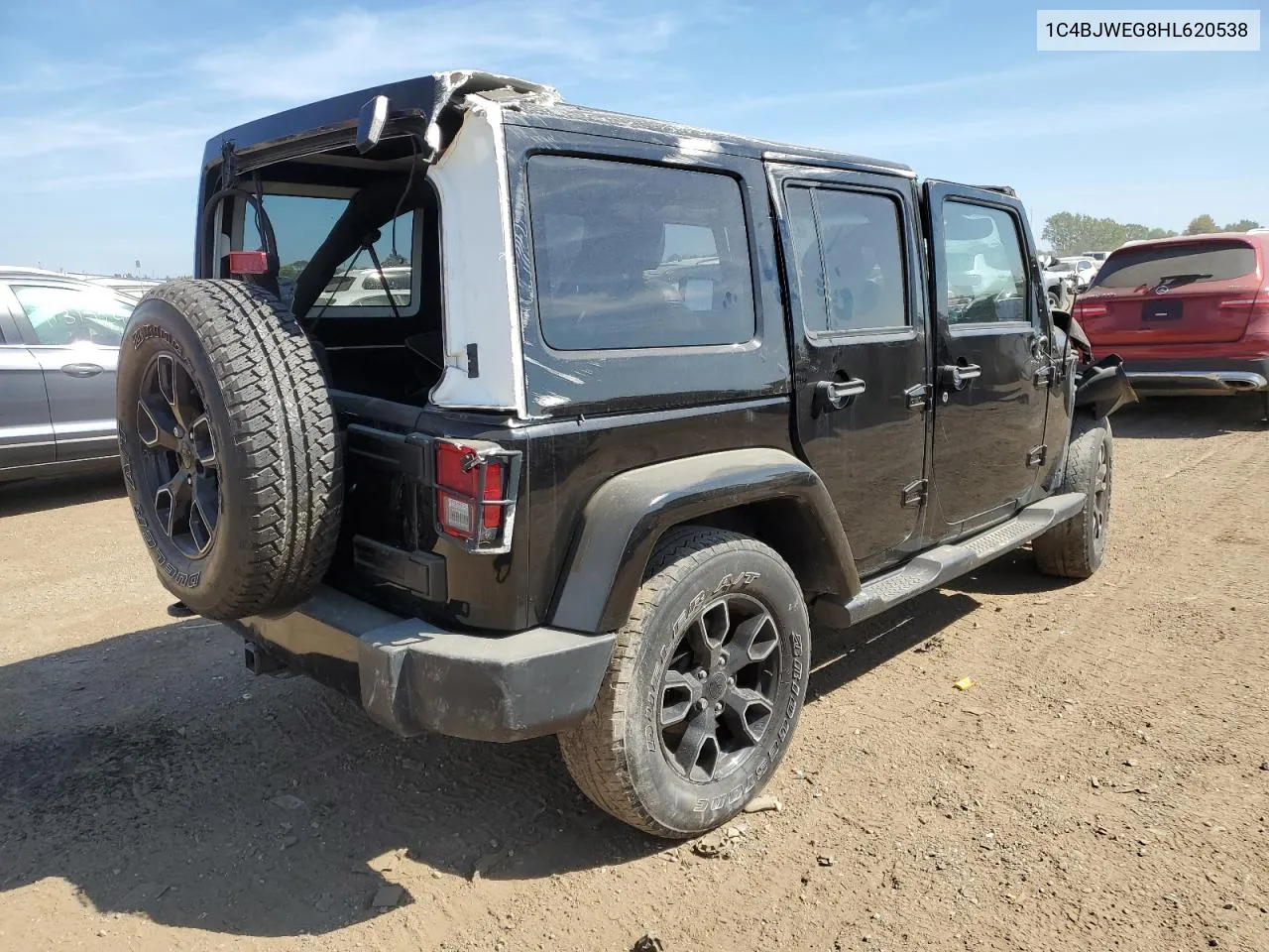 2017 Jeep Wrangler Unlimited Sahara VIN: 1C4BJWEG8HL620538 Lot: 71671714