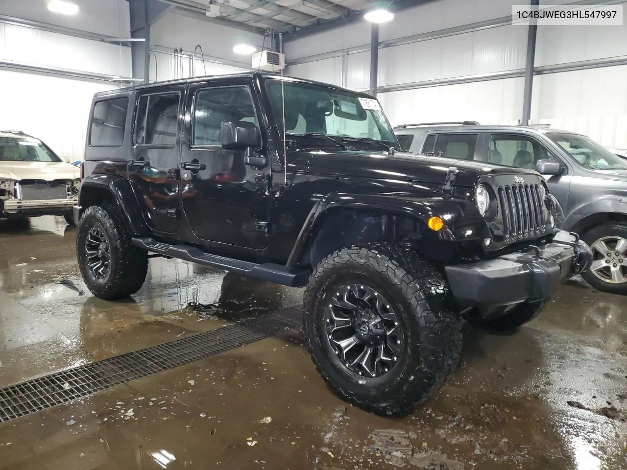 2017 Jeep Wrangler Unlimited Sahara VIN: 1C4BJWEG3HL547997 Lot: 71821754