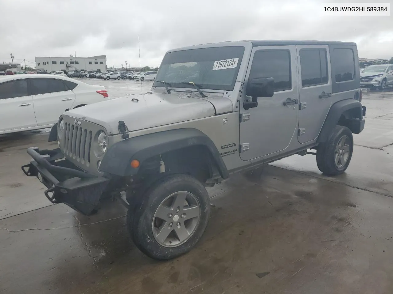 2017 Jeep Wrangler Unlimited Sport VIN: 1C4BJWDG2HL589384 Lot: 71972124