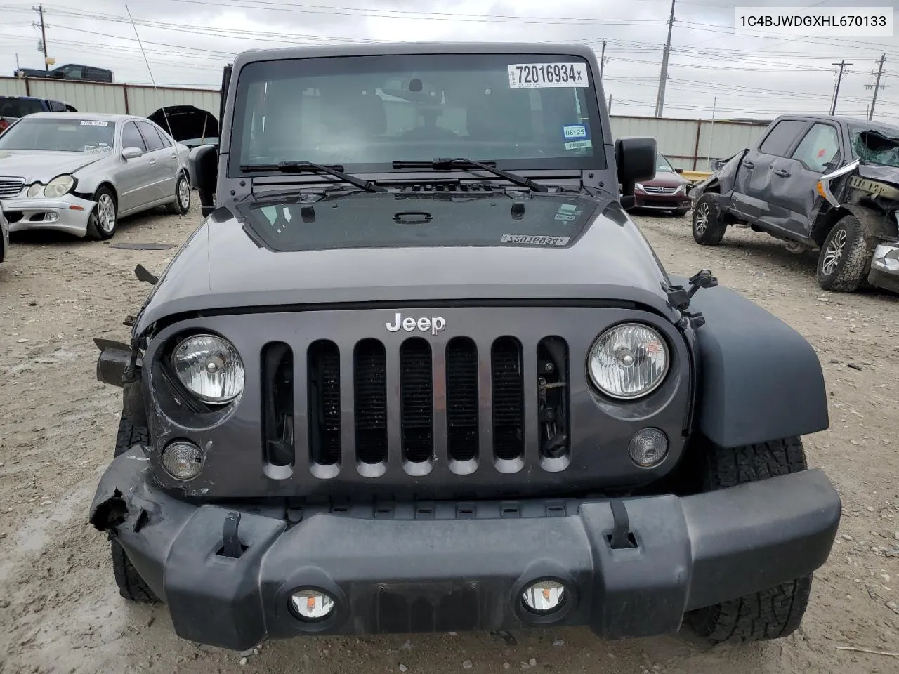 2017 Jeep Wrangler Unlimited Sport VIN: 1C4BJWDGXHL670133 Lot: 72016934