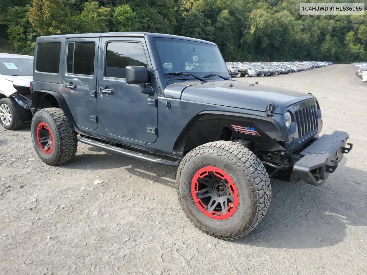 1C4HJWDG1HL536055 2017 Jeep Wrangler Unlimited Sport