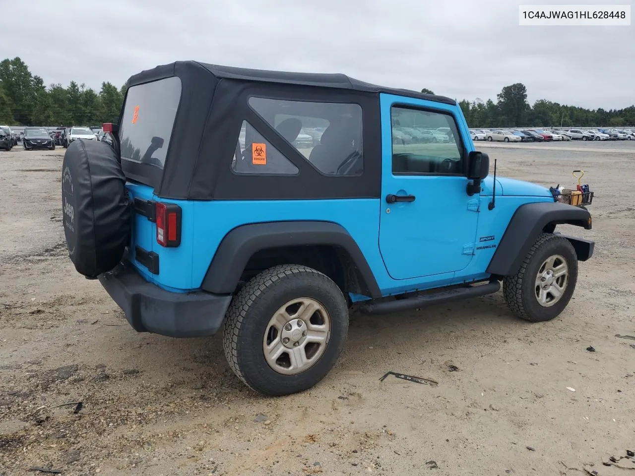 2017 Jeep Wrangler Sport VIN: 1C4AJWAG1HL628448 Lot: 72188564