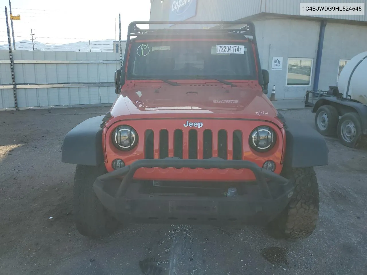 2017 Jeep Wrangler Unlimited Sport VIN: 1C4BJWDG9HL524645 Lot: 72204174