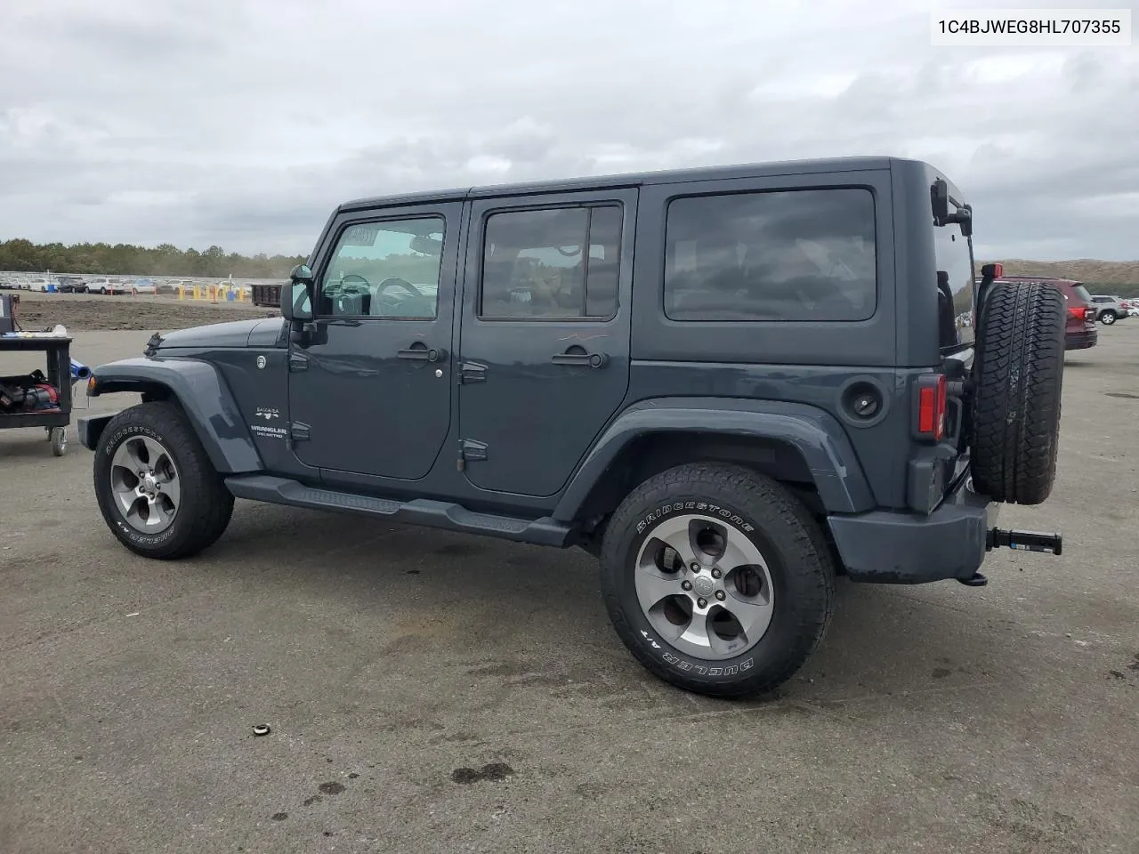 2017 Jeep Wrangler Unlimited Sahara VIN: 1C4BJWEG8HL707355 Lot: 72364394