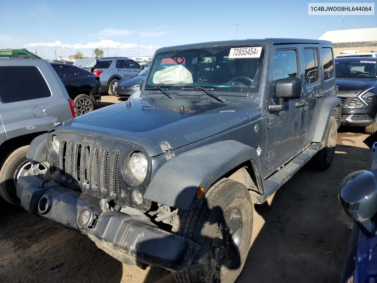 1C4BJWDG8HL644064 2017 Jeep Wrangler Unlimited Sport