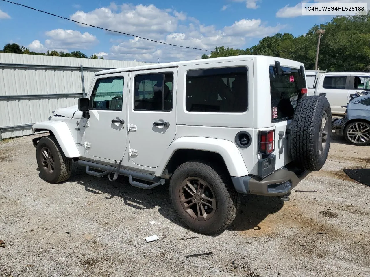 2017 Jeep Wrangler Unlimited Sahara VIN: 1C4HJWEG4HL528188 Lot: 72932744