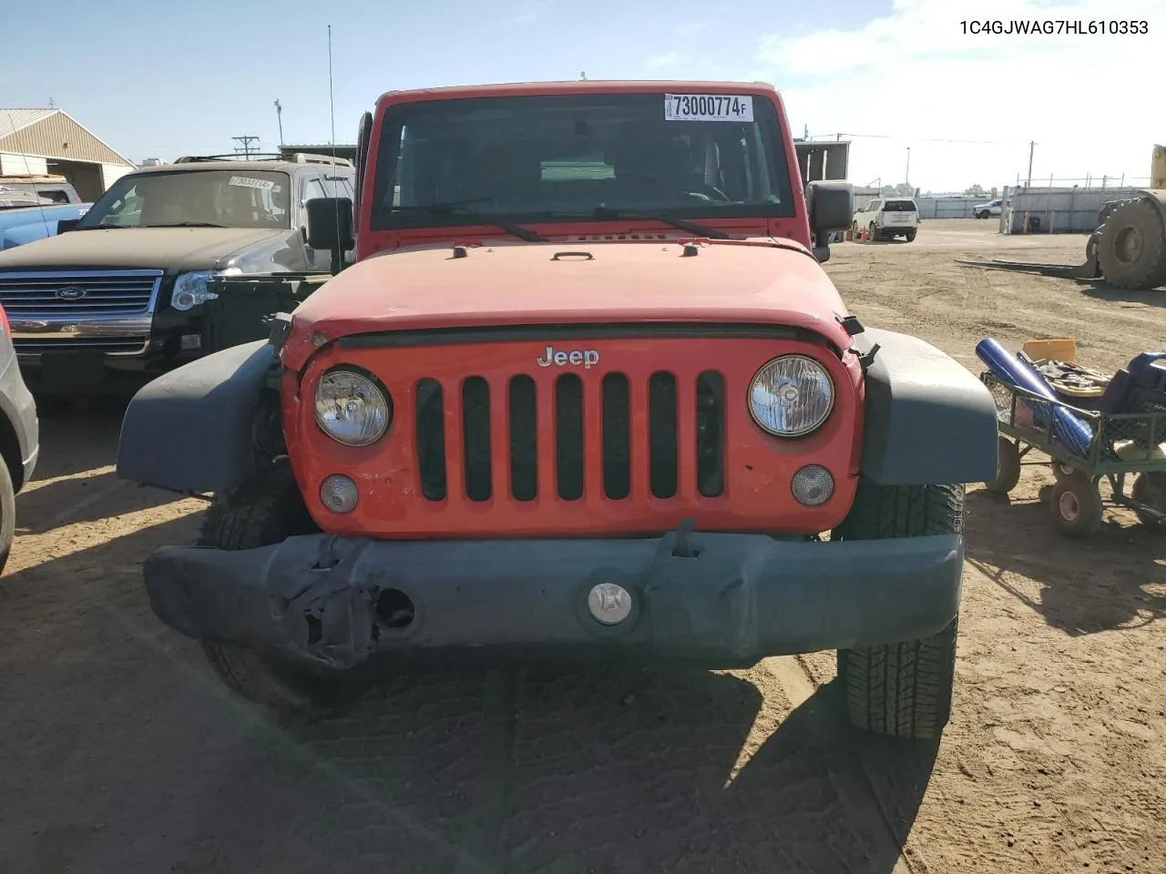 1C4GJWAG7HL610353 2017 Jeep Wrangler Sport