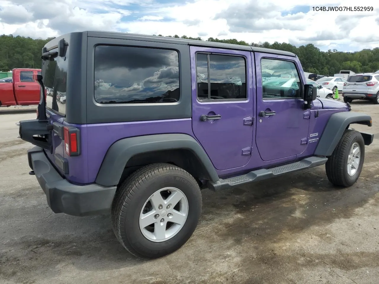 2017 Jeep Wrangler Unlimited Sport VIN: 1C4BJWDG7HL552959 Lot: 73311254