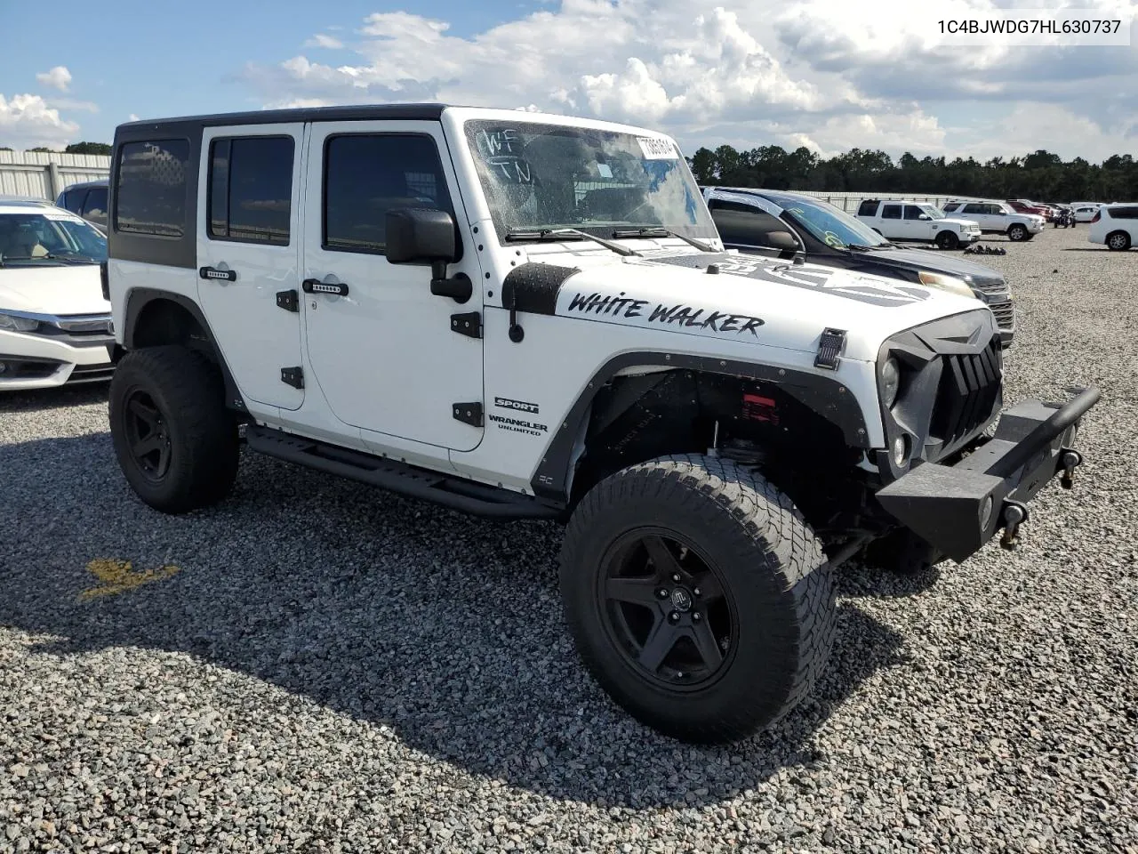 2017 Jeep Wrangler Unlimited Sport VIN: 1C4BJWDG7HL630737 Lot: 73851614