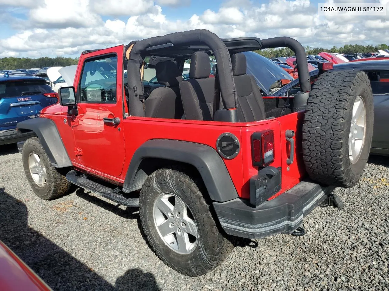 2017 Jeep Wrangler Sport VIN: 1C4AJWAG6HL584172 Lot: 73881884