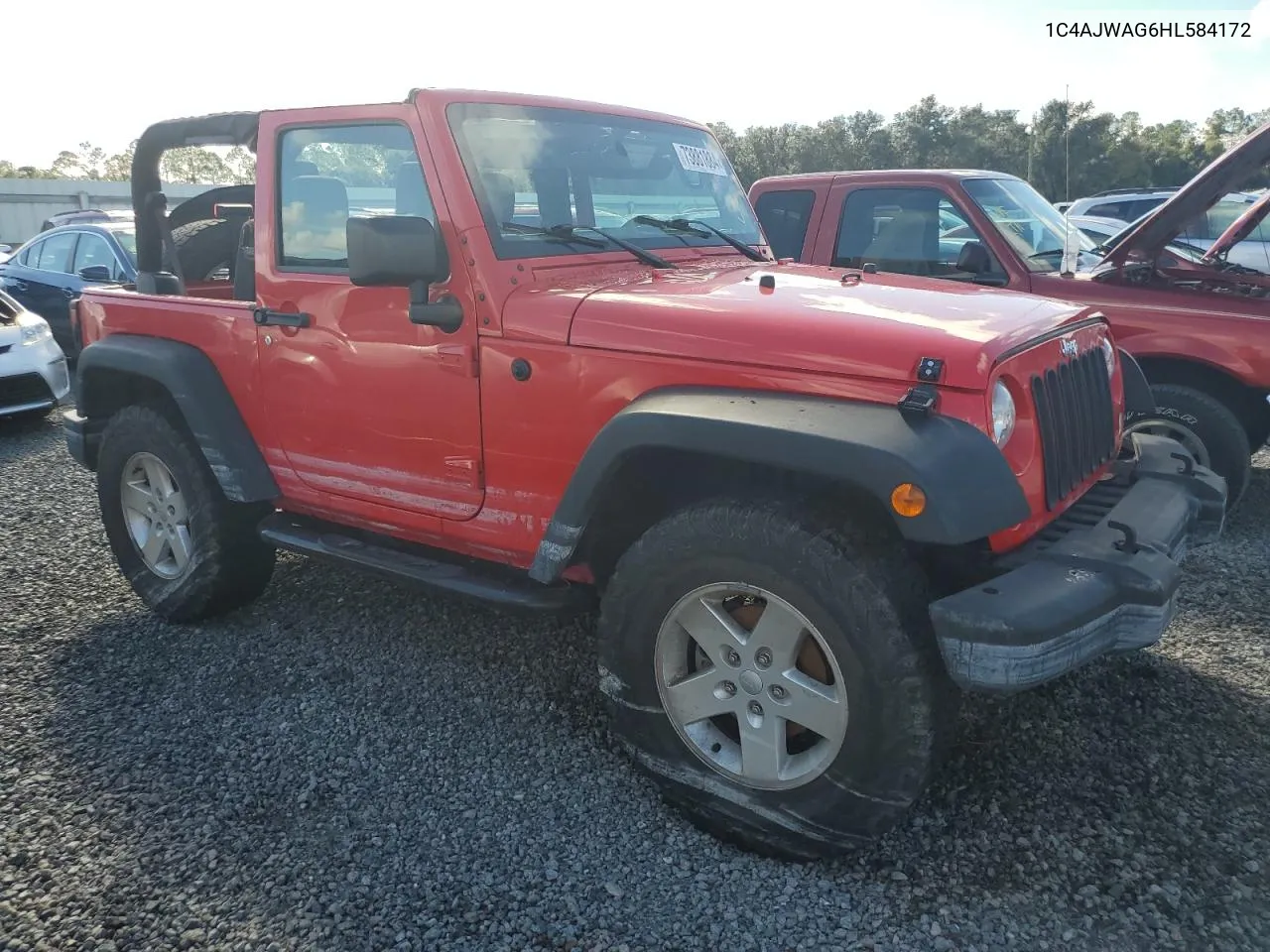 2017 Jeep Wrangler Sport VIN: 1C4AJWAG6HL584172 Lot: 73881884