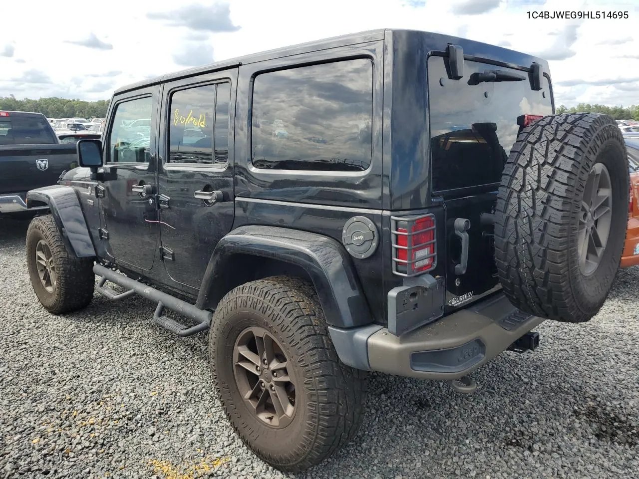 2017 Jeep Wrangler Unlimited Sahara VIN: 1C4BJWEG9HL514695 Lot: 73885374