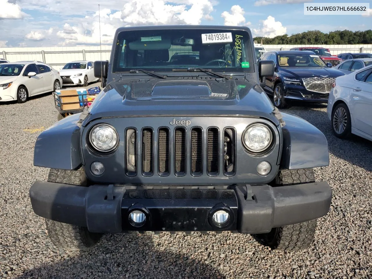 2017 Jeep Wrangler Unlimited Sahara VIN: 1C4HJWEG7HL666632 Lot: 74019384