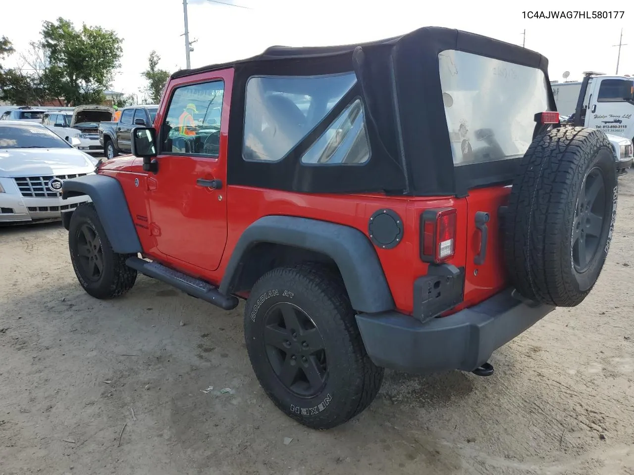 2017 Jeep Wrangler Sport VIN: 1C4AJWAG7HL580177 Lot: 74747134