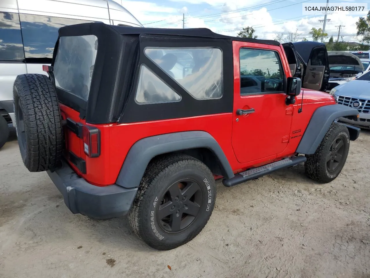 2017 Jeep Wrangler Sport VIN: 1C4AJWAG7HL580177 Lot: 74747134