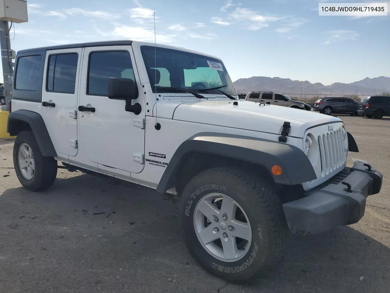 2017 Jeep Wrangler Unlimited Sport VIN: 1C4BJWDG9HL719435 Lot: 75503344