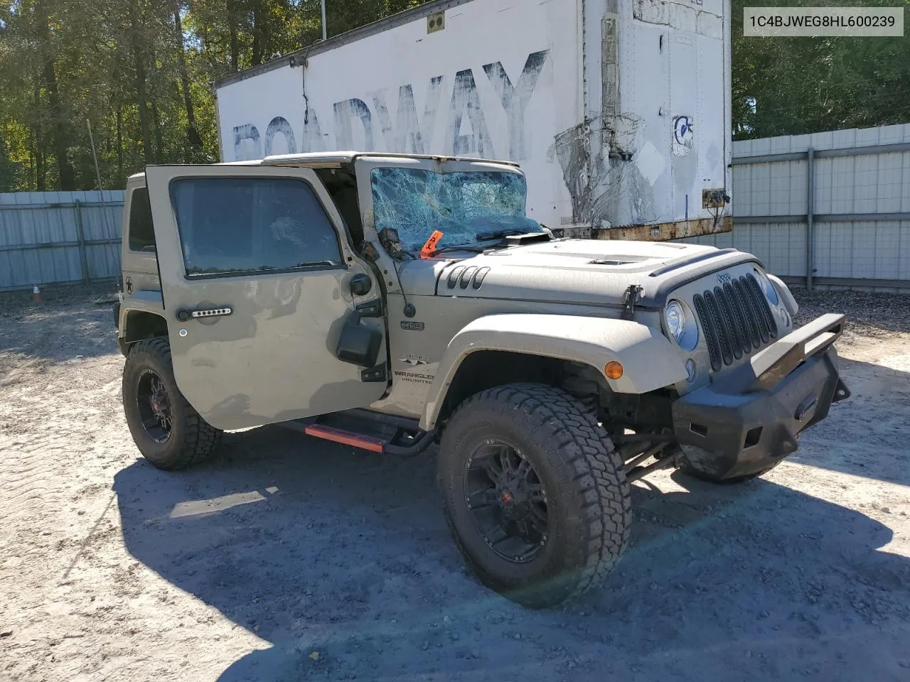 2017 Jeep Wrangler Unlimited Sahara VIN: 1C4BJWEG8HL600239 Lot: 76249814