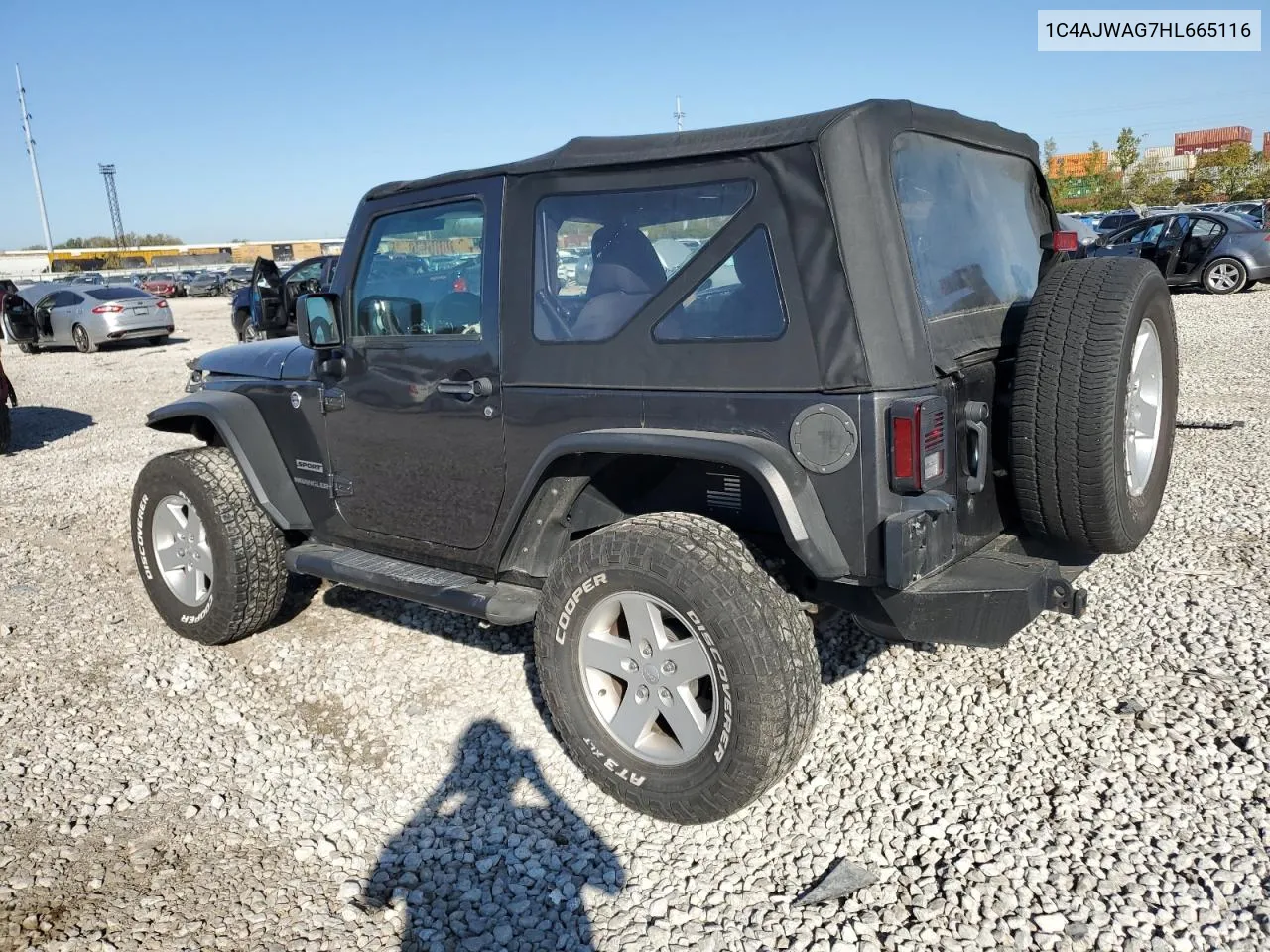 2017 Jeep Wrangler Sport VIN: 1C4AJWAG7HL665116 Lot: 76480354