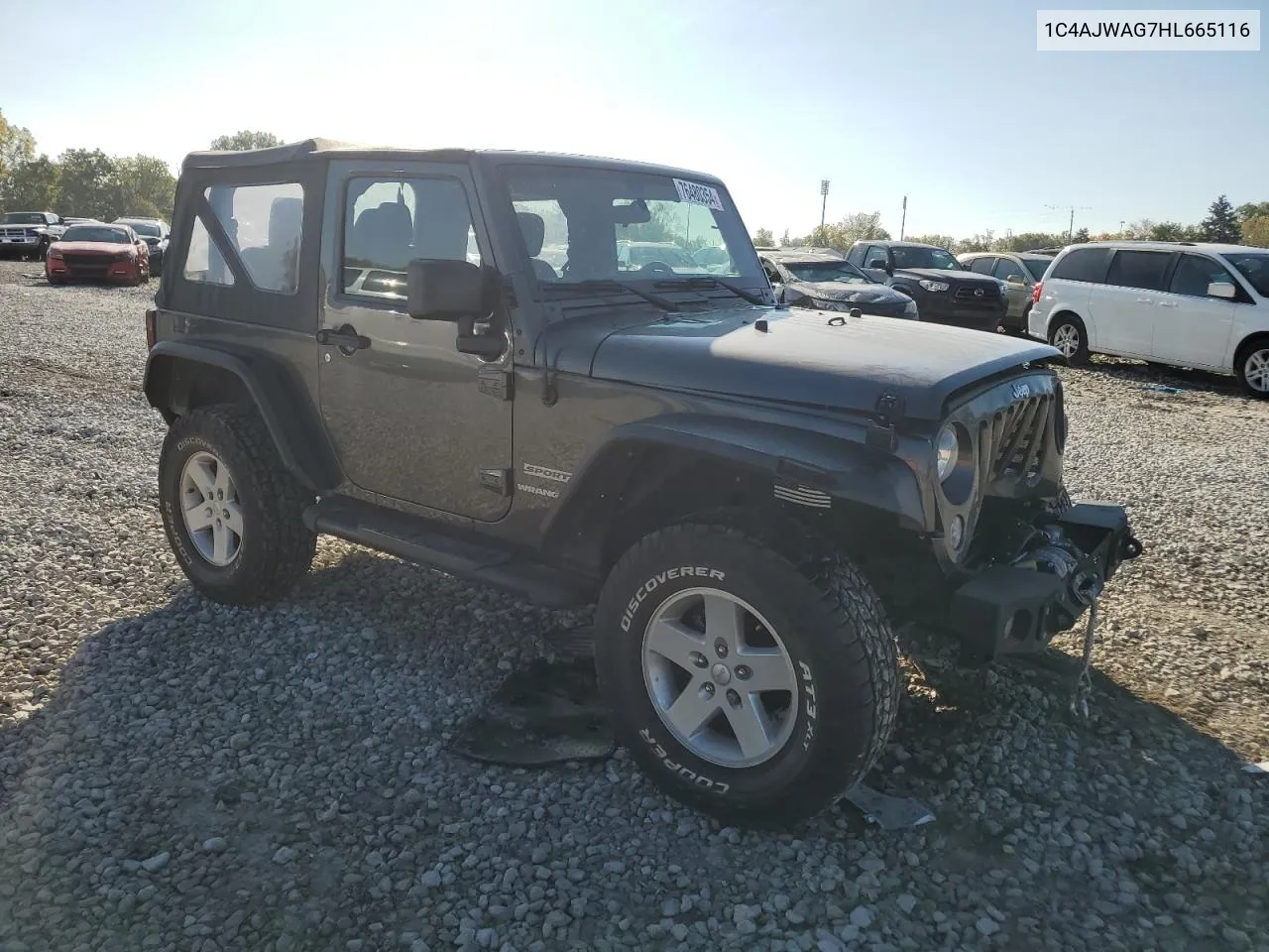 2017 Jeep Wrangler Sport VIN: 1C4AJWAG7HL665116 Lot: 76480354