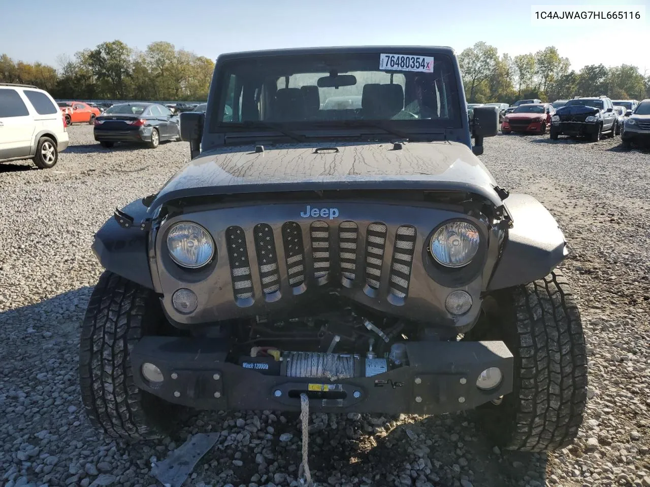 2017 Jeep Wrangler Sport VIN: 1C4AJWAG7HL665116 Lot: 76480354