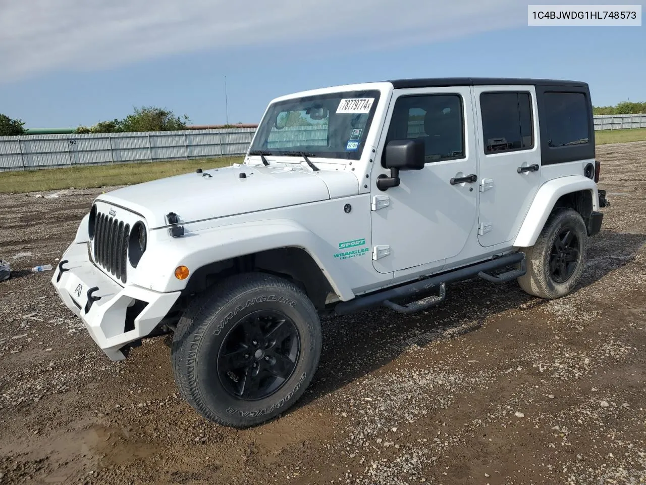 2017 Jeep Wrangler Unlimited Sport VIN: 1C4BJWDG1HL748573 Lot: 78779774