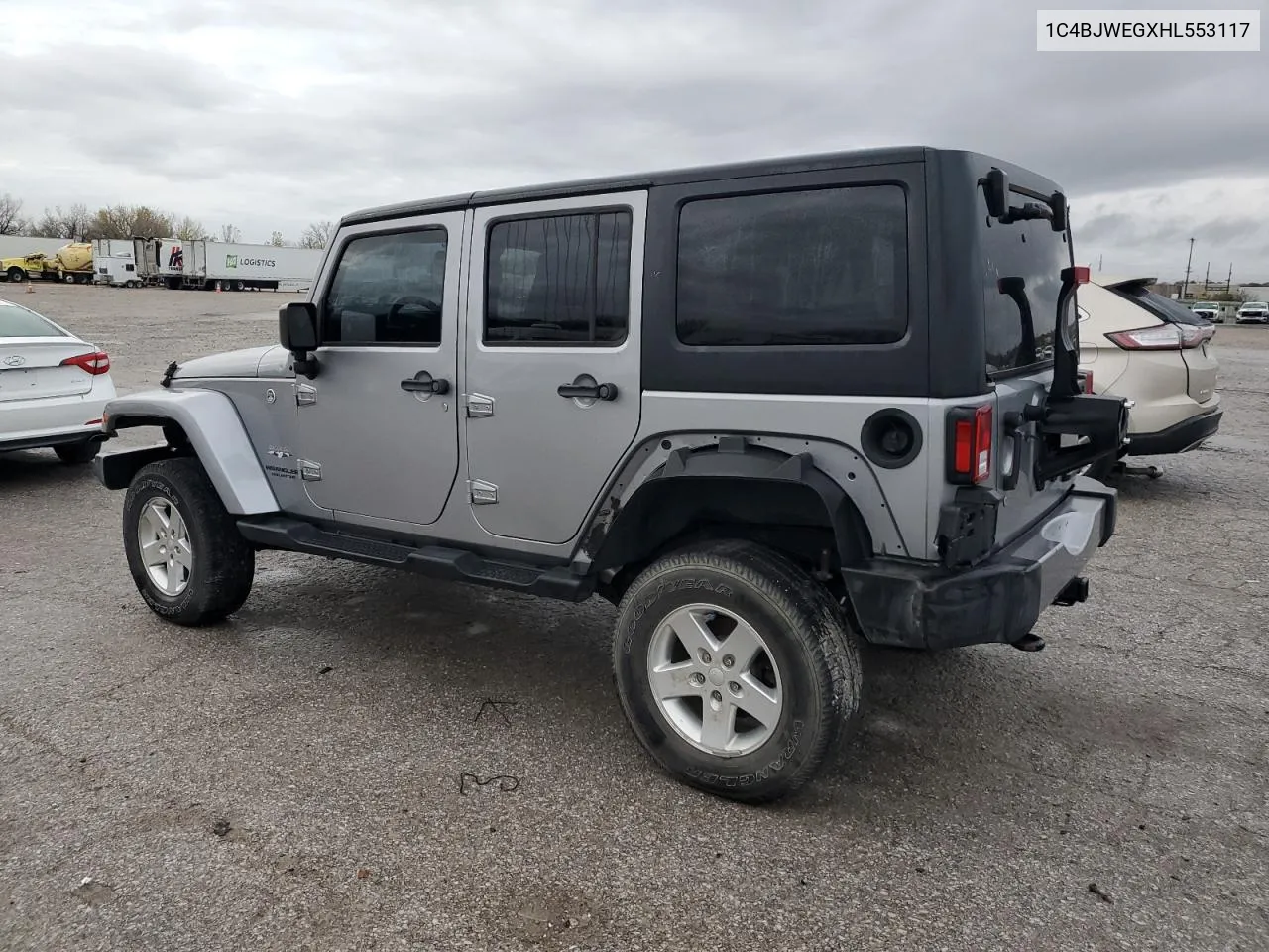 2017 Jeep Wrangler Unlimited Sahara VIN: 1C4BJWEGXHL553117 Lot: 79049214