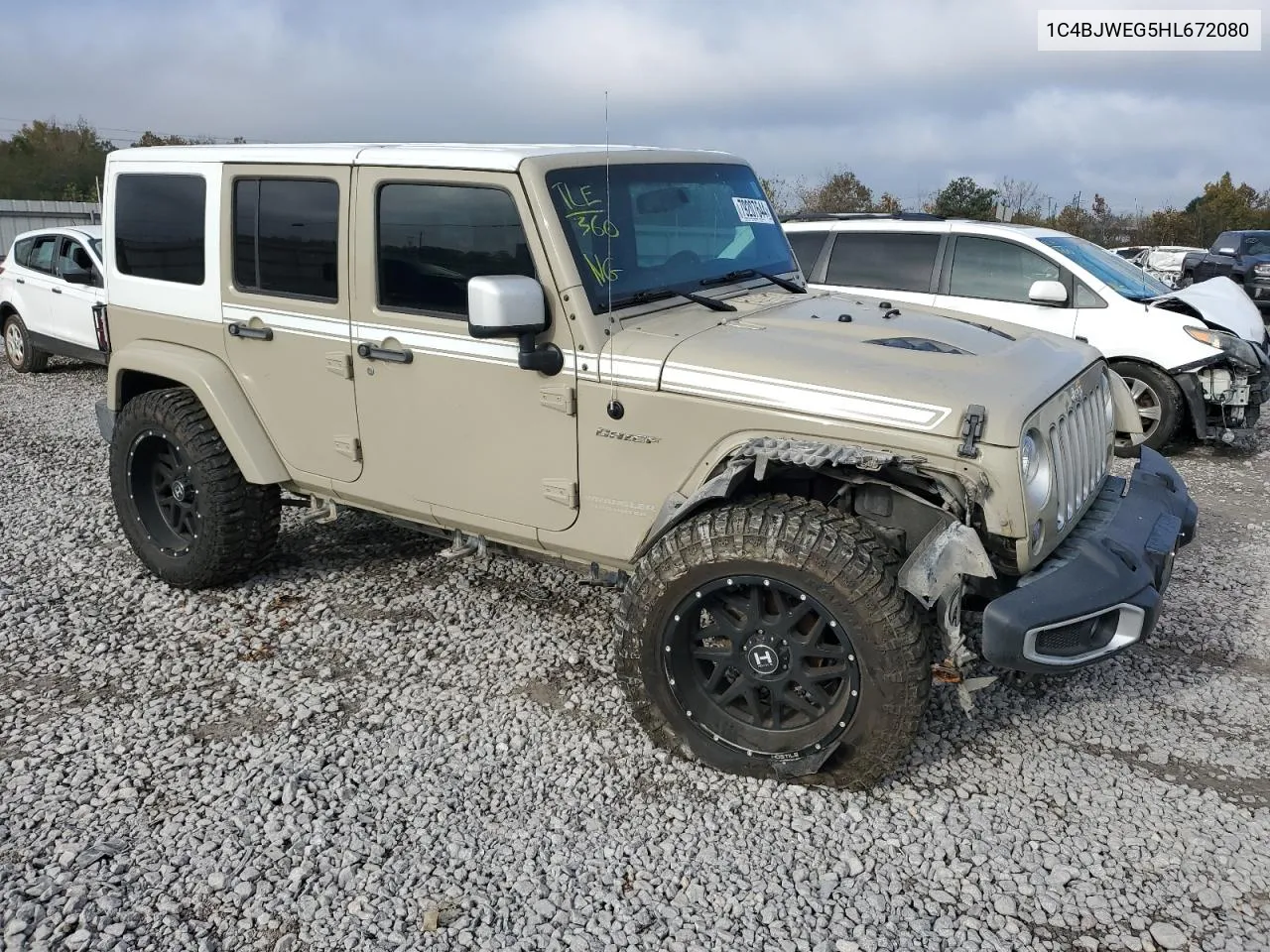 2017 Jeep Wrangler Unlimited Sahara VIN: 1C4BJWEG5HL672080 Lot: 79207644