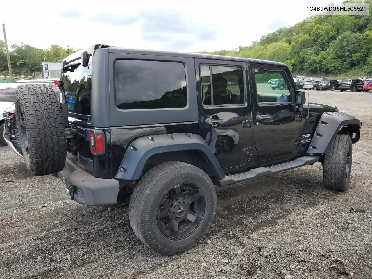 2017 Jeep Wrangler Unlimited Sport VIN: 1C4BJWDG6HL505521 Lot: 79814694