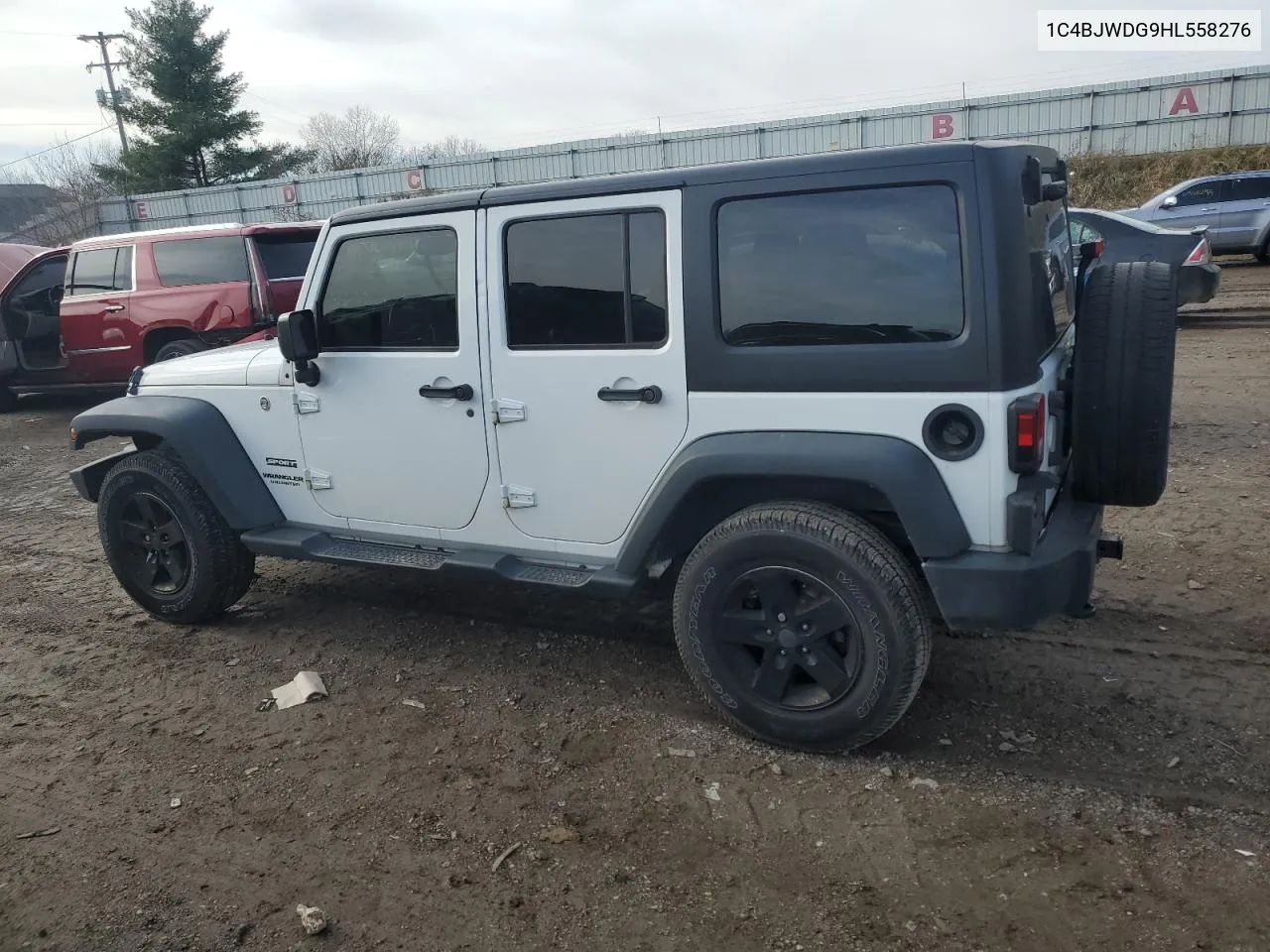 2017 Jeep Wrangler Unlimited Sport VIN: 1C4BJWDG9HL558276 Lot: 80419034