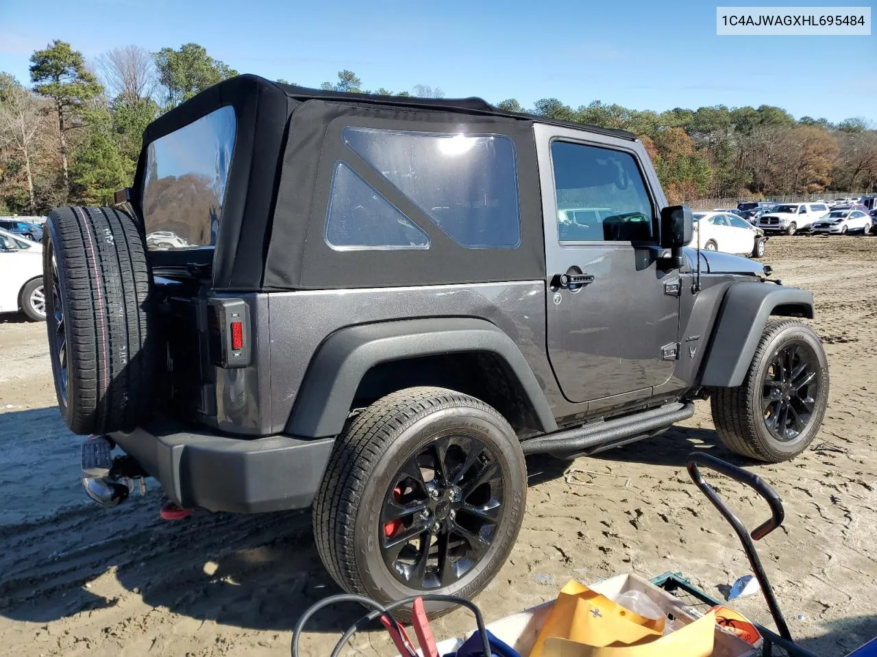 2017 Jeep Wrangler Sport VIN: 1C4AJWAGXHL695484 Lot: 81036574