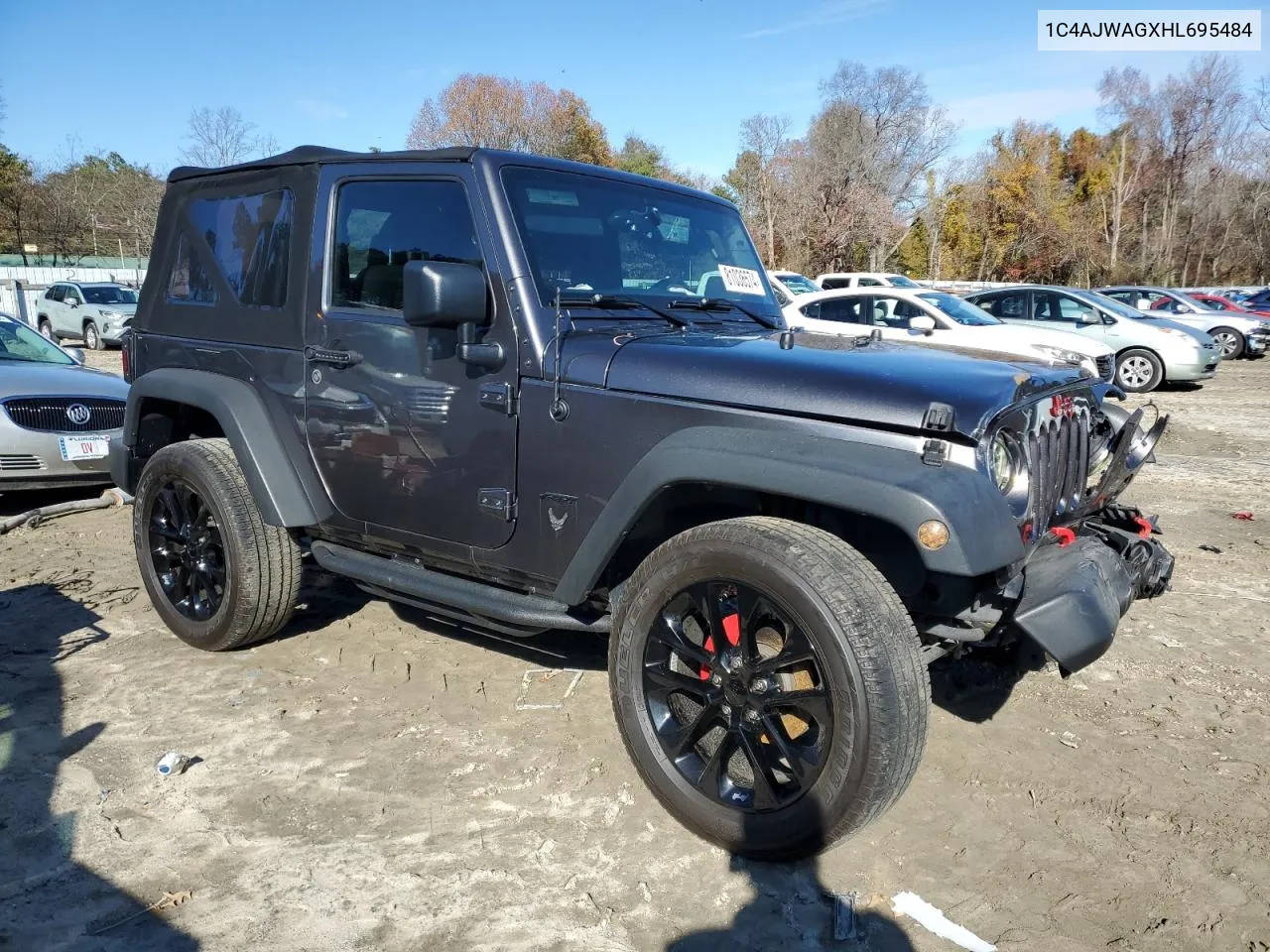 2017 Jeep Wrangler Sport VIN: 1C4AJWAGXHL695484 Lot: 81036574