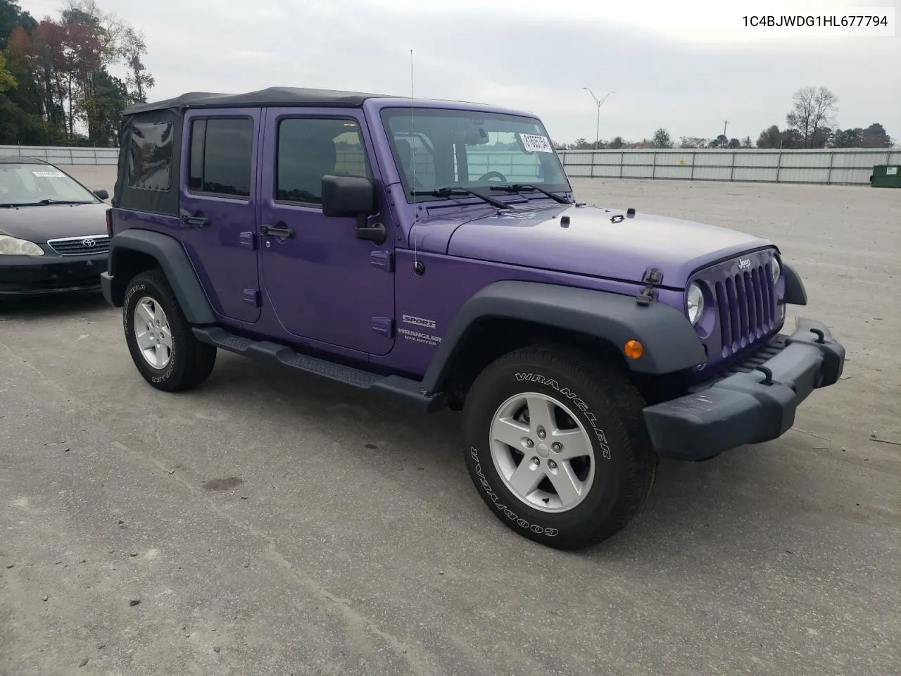 2017 Jeep Wrangler Unlimited Sport VIN: 1C4BJWDG1HL677794 Lot: 81605754