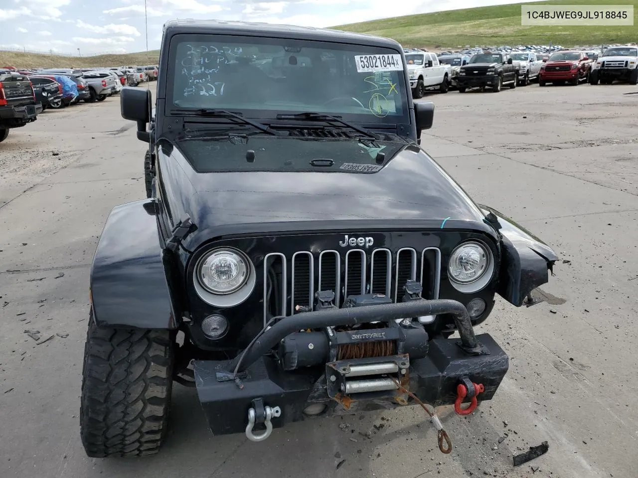 2018 Jeep Wrangler Unlimited Sahara VIN: 1C4BJWEG9JL918845 Lot: 53021844