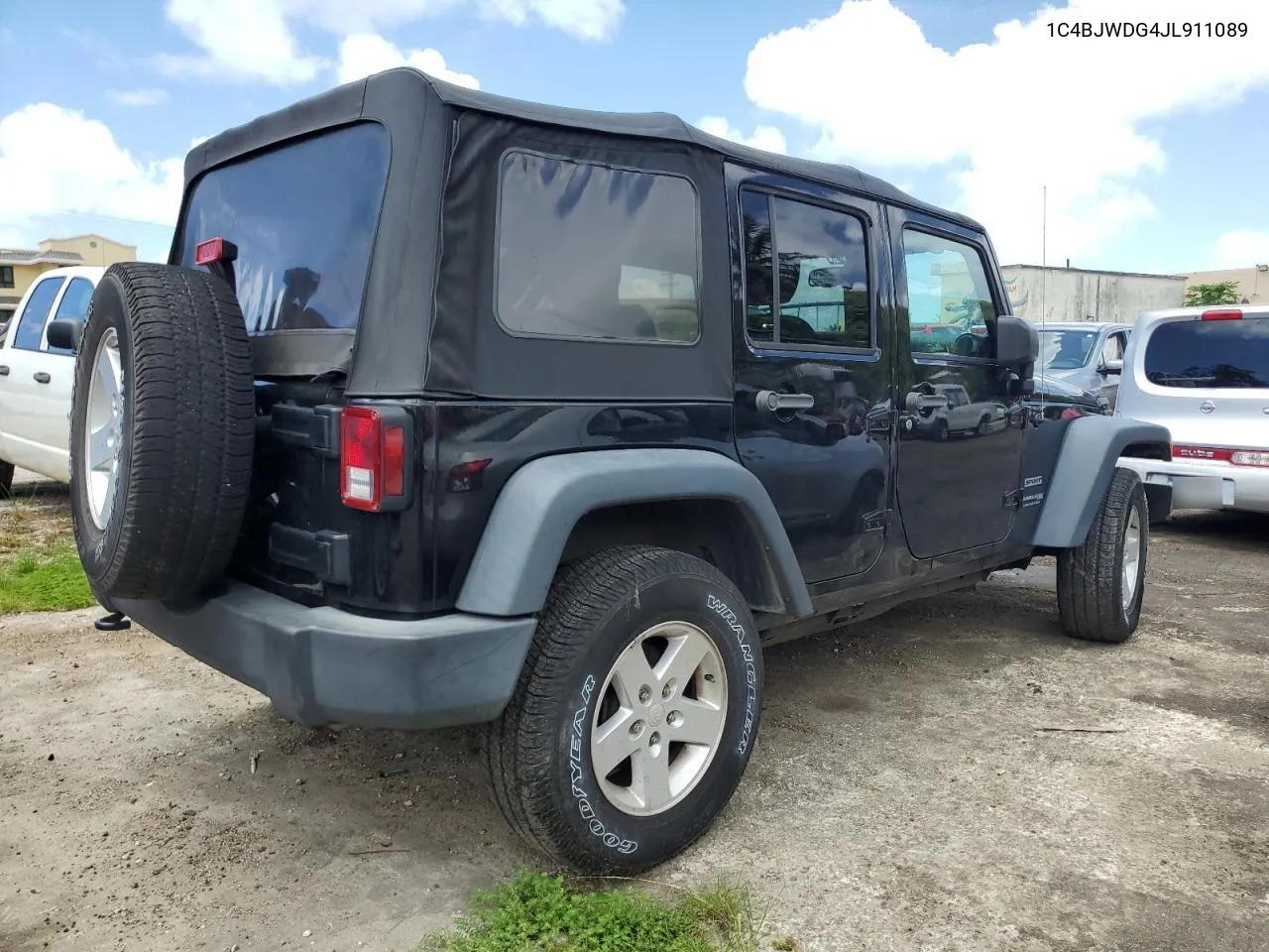 2018 Jeep Wrangler Unlimited Sport VIN: 1C4BJWDG4JL911089 Lot: 56634913