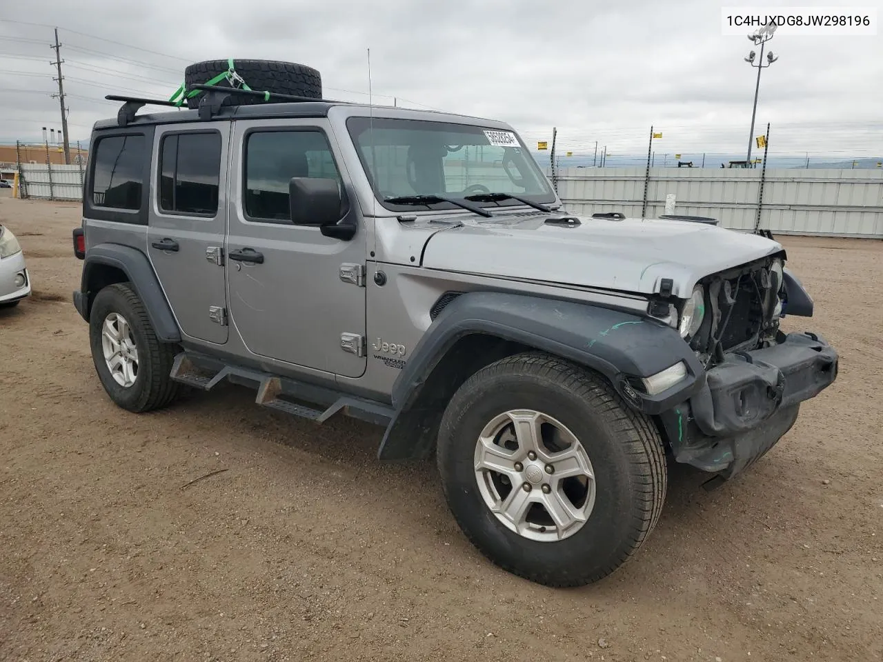 1C4HJXDG8JW298196 2018 Jeep Wrangler Unlimited Sport