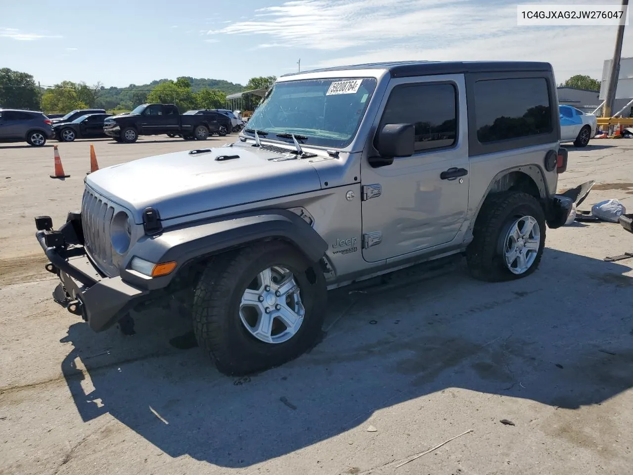 2018 Jeep Wrangler Sport VIN: 1C4GJXAG2JW276047 Lot: 59208764