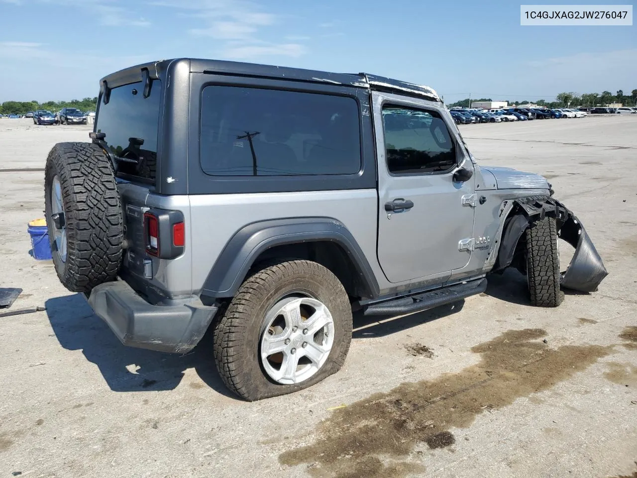 2018 Jeep Wrangler Sport VIN: 1C4GJXAG2JW276047 Lot: 59208764