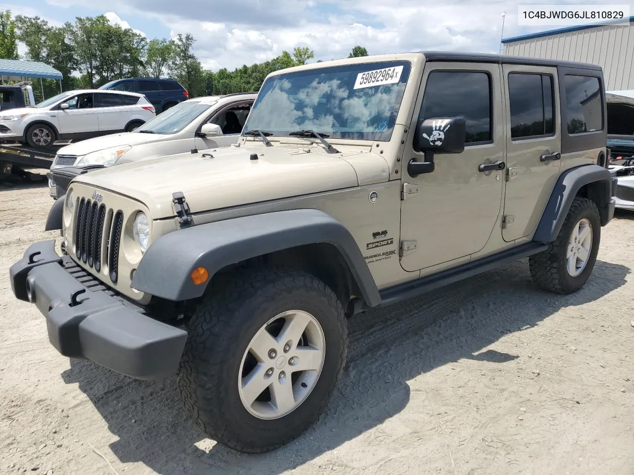 1C4BJWDG6JL810829 2018 Jeep Wrangler Unlimited Sport