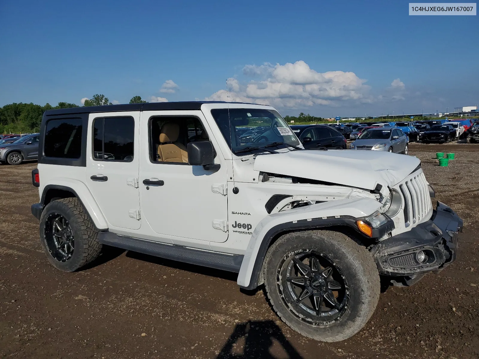 2018 Jeep Wrangler Unlimited Sahara VIN: 1C4HJXEG6JW167007 Lot: 60029024