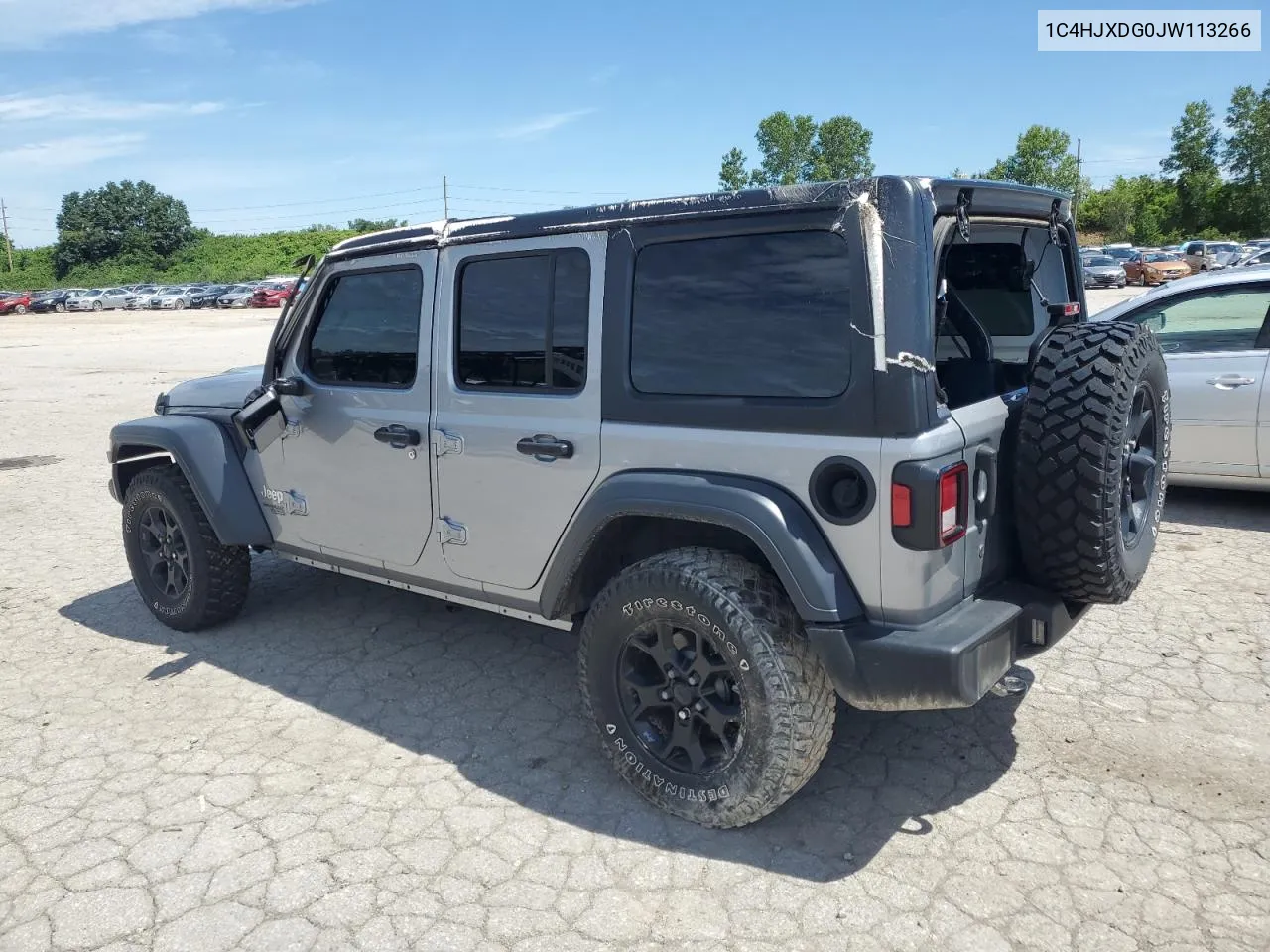 2018 Jeep Wrangler Unlimited Sport VIN: 1C4HJXDG0JW113266 Lot: 61018624