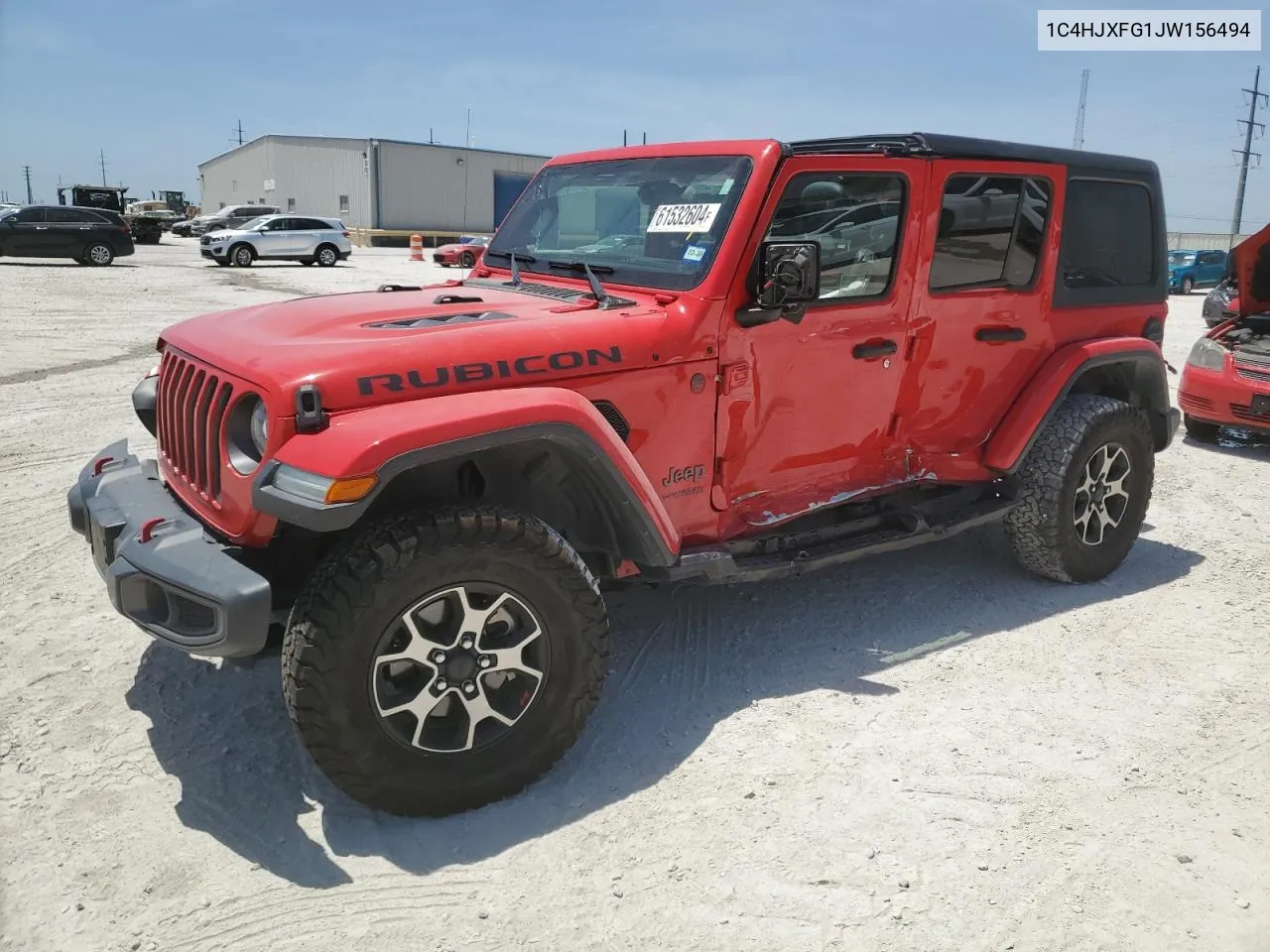 1C4HJXFG1JW156494 2018 Jeep Wrangler Unlimited Rubicon