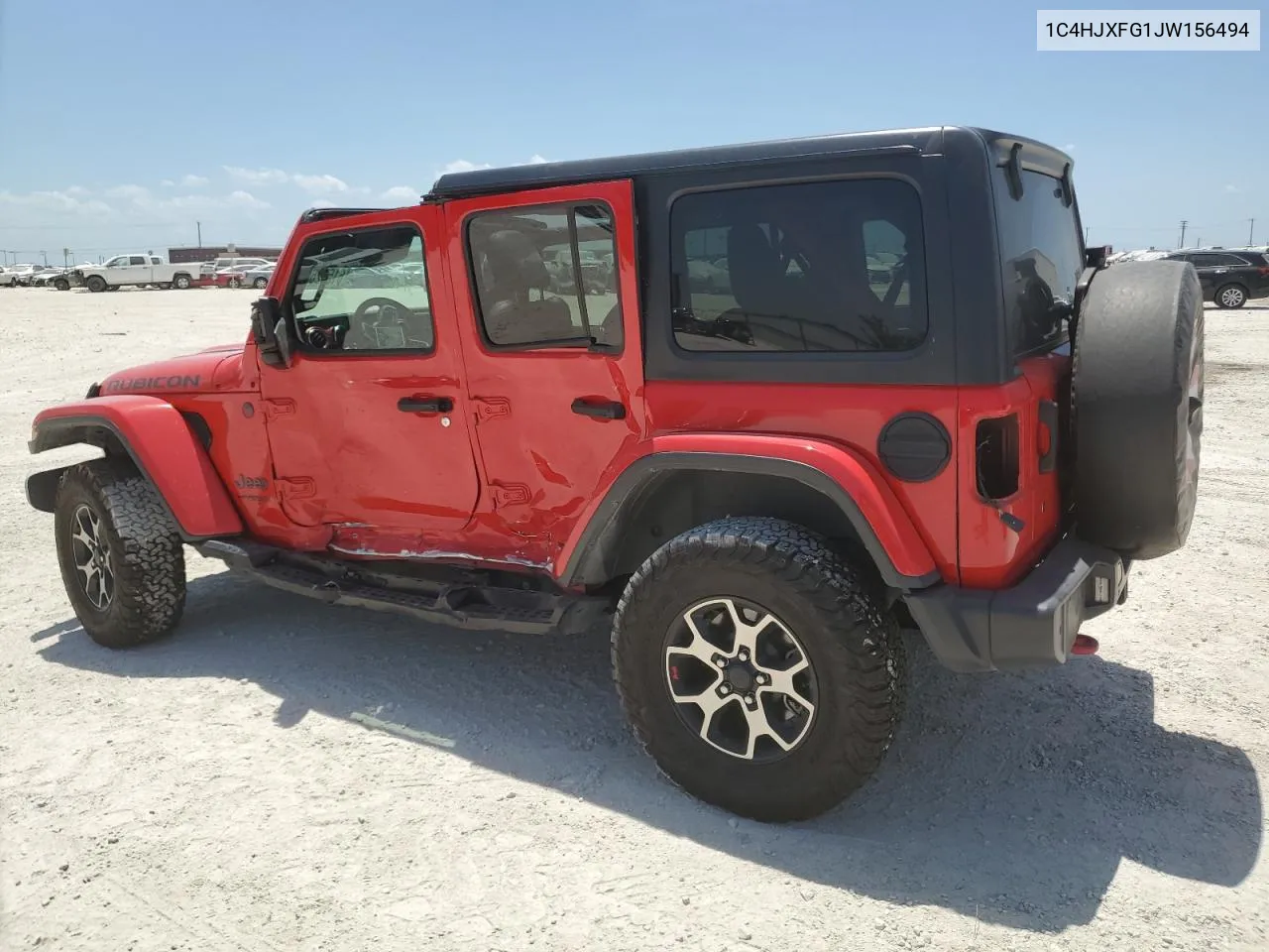 2018 Jeep Wrangler Unlimited Rubicon VIN: 1C4HJXFG1JW156494 Lot: 61532604