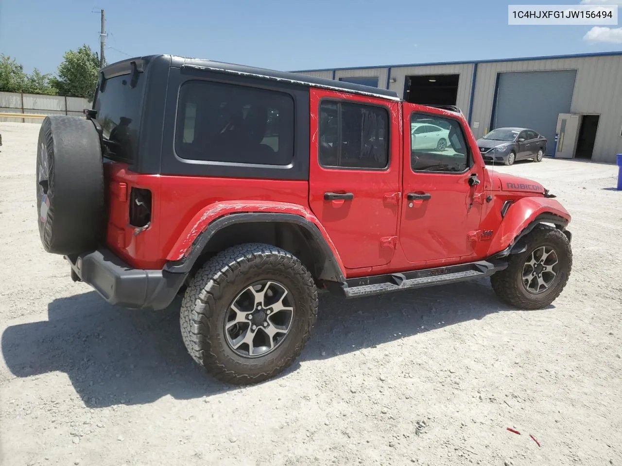 2018 Jeep Wrangler Unlimited Rubicon VIN: 1C4HJXFG1JW156494 Lot: 61532604