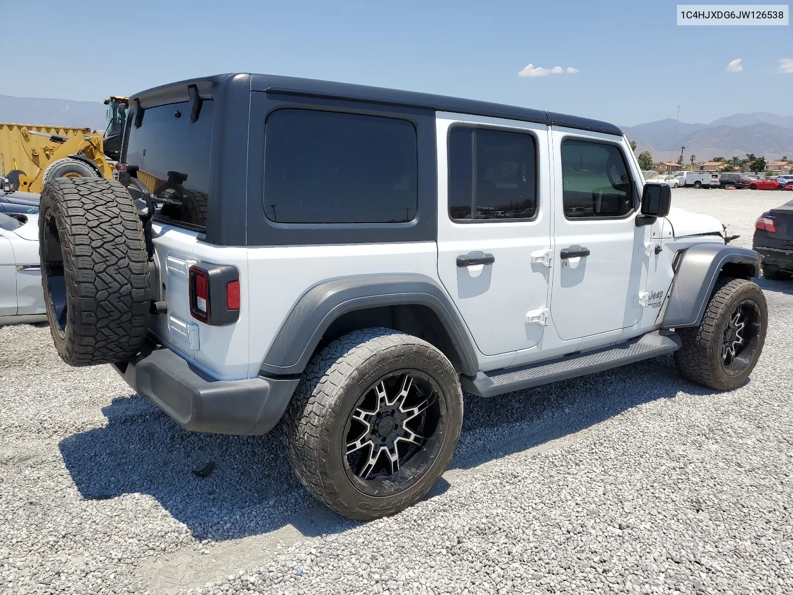 2018 Jeep Wrangler Unlimited Sport VIN: 1C4HJXDG6JW126538 Lot: 62141074