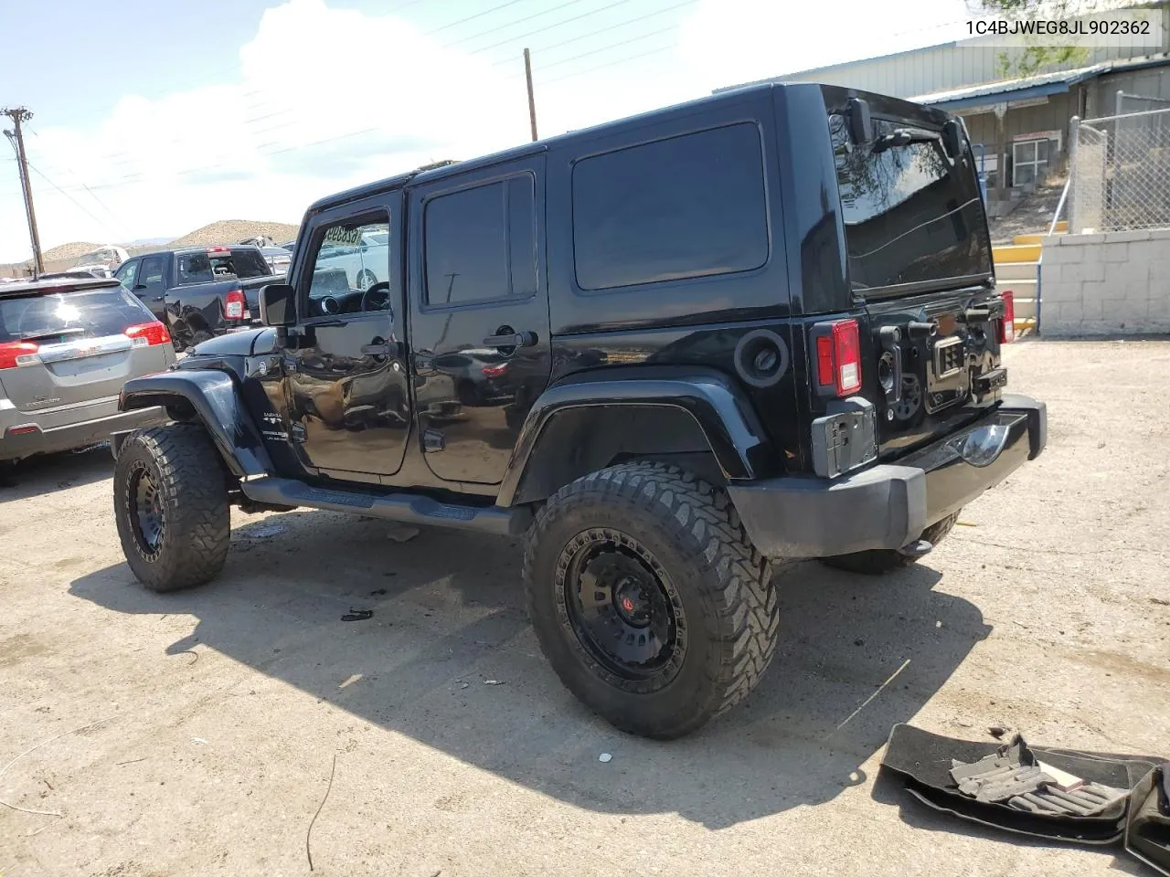 2018 Jeep Wrangler Unlimited Sahara VIN: 1C4BJWEG8JL902362 Lot: 62839934