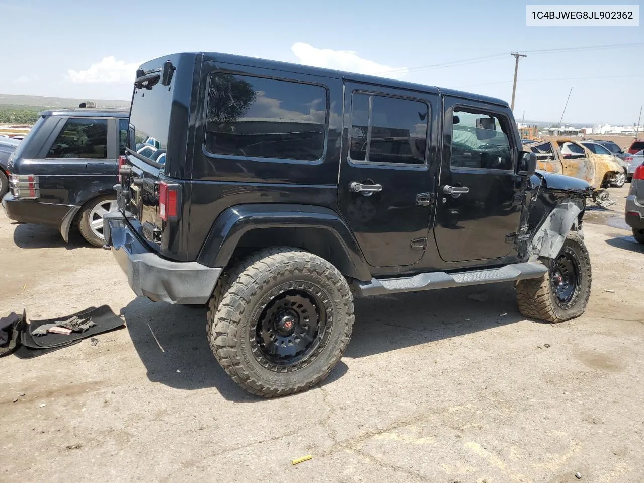 2018 Jeep Wrangler Unlimited Sahara VIN: 1C4BJWEG8JL902362 Lot: 62839934