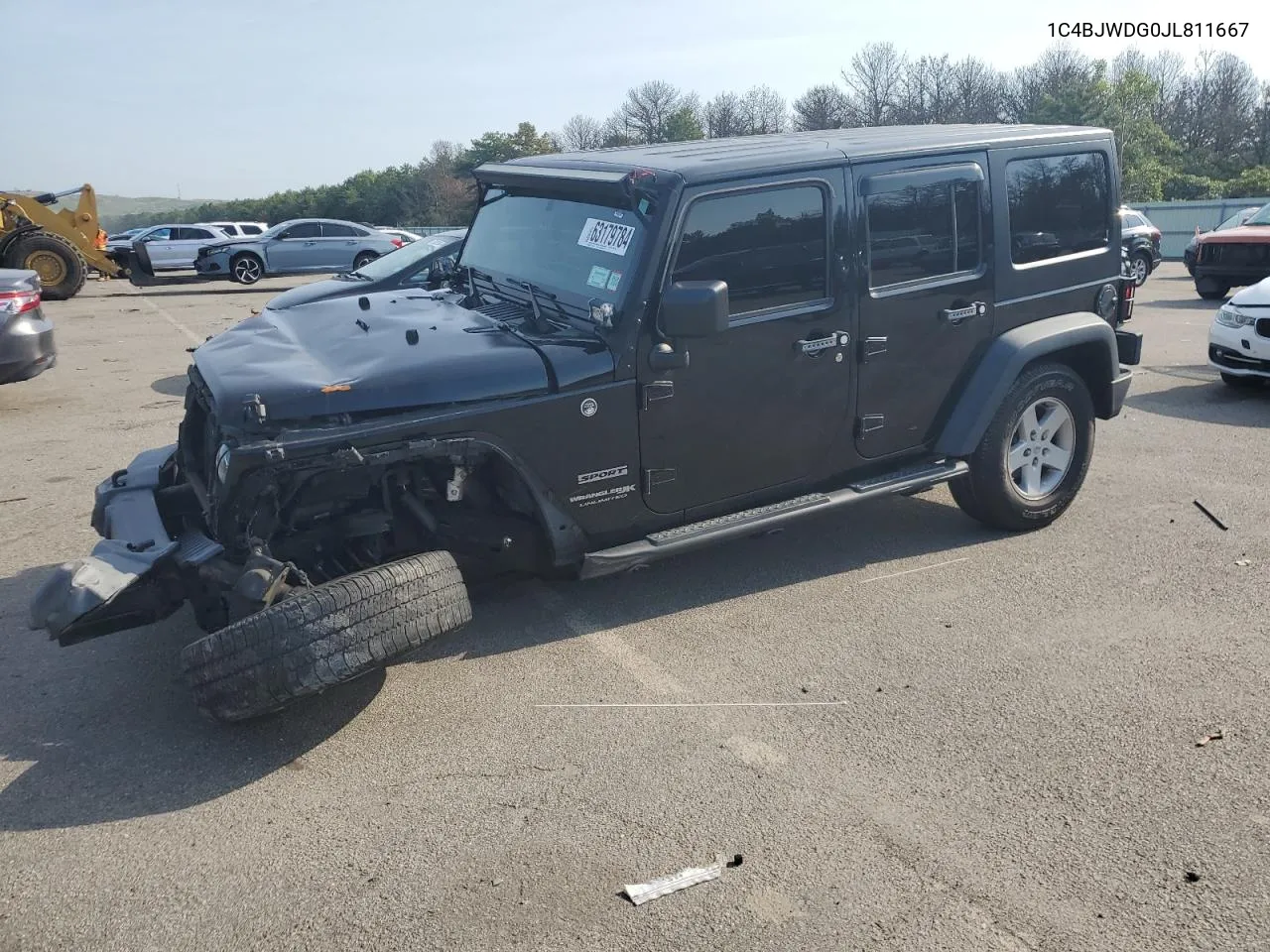 2018 Jeep Wrangler Unlimited Sport VIN: 1C4BJWDG0JL811667 Lot: 63179784